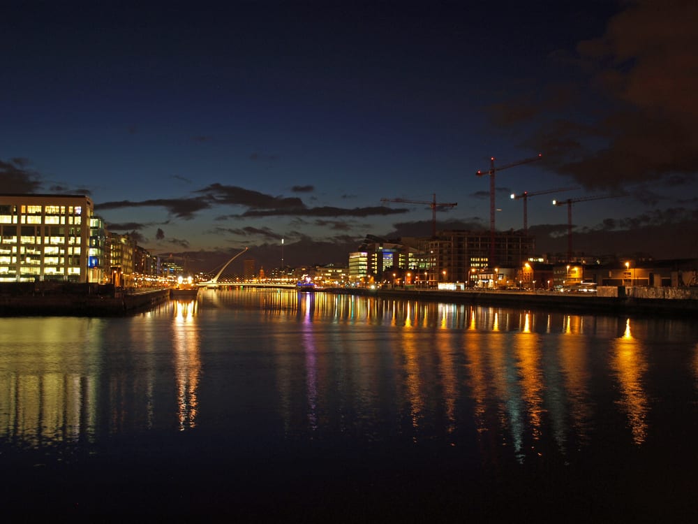 port house dublin at night